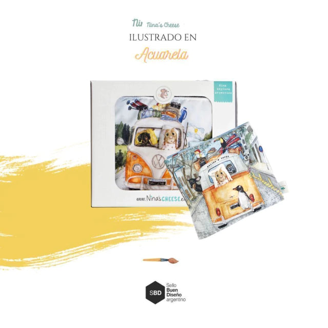 Libro sensorial ilustrado "Nina explora Argentina"