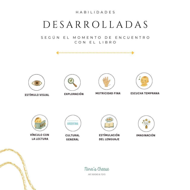 Libro sensorial ilustrado "Nina explora Argentina"