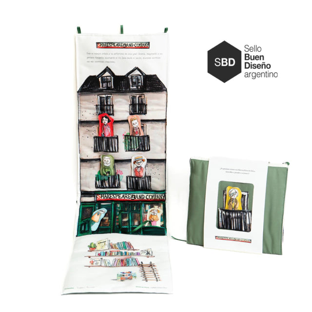 Libro sensorial "Una libreria de cuento: Shakespeare & Company"
