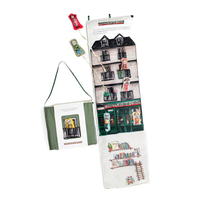 Libro sensorial "Una libreria de cuento: Shakespeare & Company"