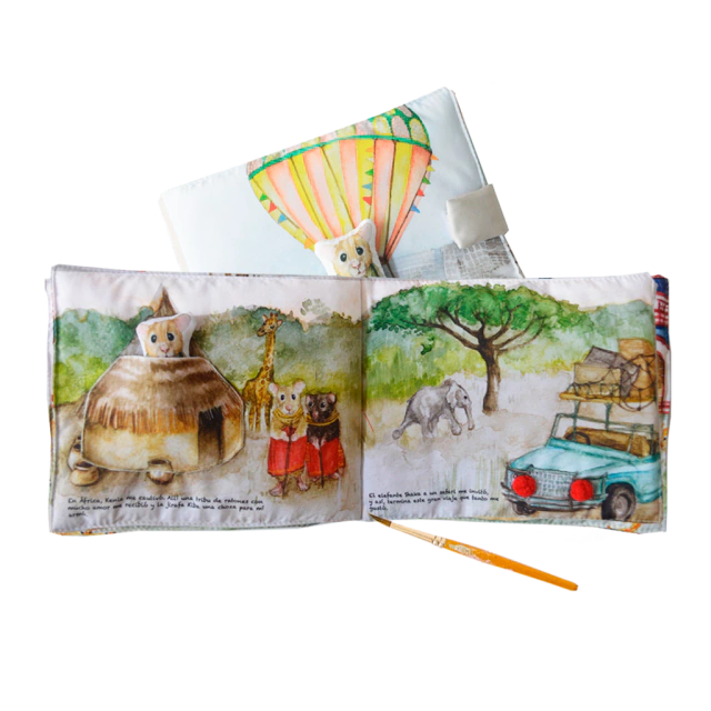 Libro ilustrado "Nina viaja en globo"